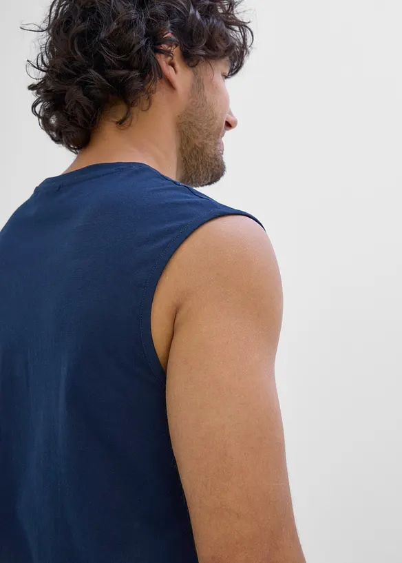 Singlet i 100% &oslash;kologisk bomull (2-pack), bonprix