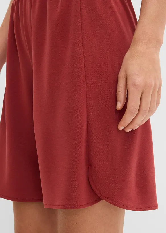 Slip on-bermudashorts av myk viskosemiks, bonprix