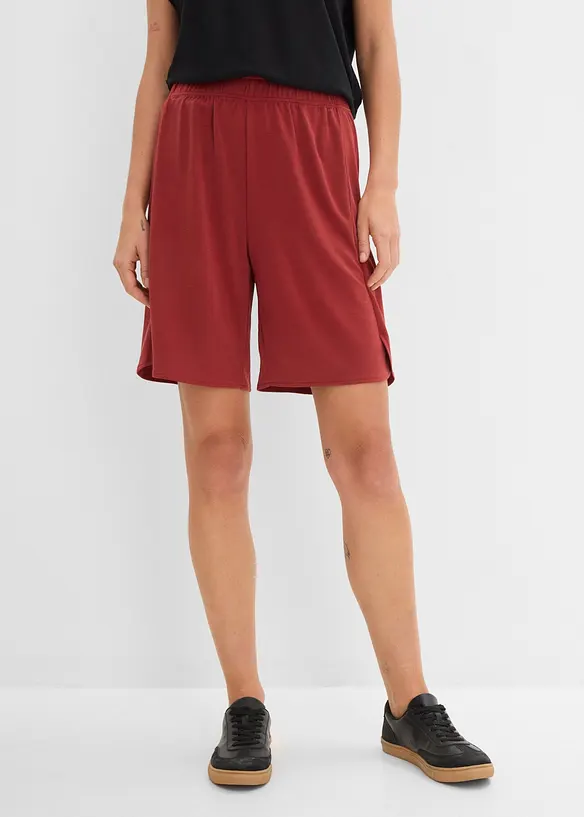 Slip on-bermudashorts av myk viskosemiks, bonprix