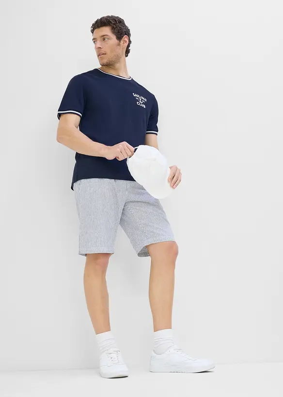 T-skjorte i 100% &oslash;kologisk bomullspik&eacute;, bonprix