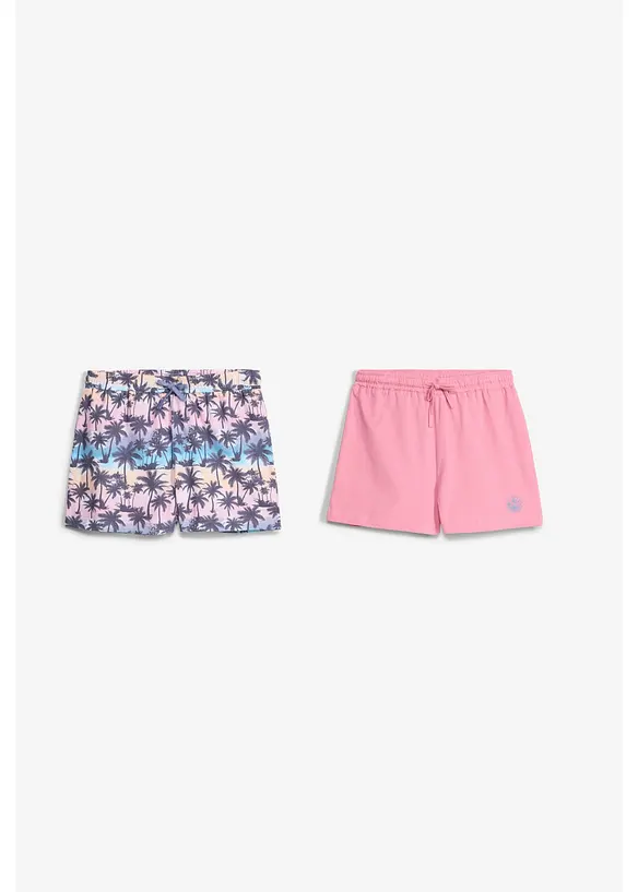 Jerseyshorts (2-pack) av 100% &oslash;kologisk bomull (2-pack), bonprix