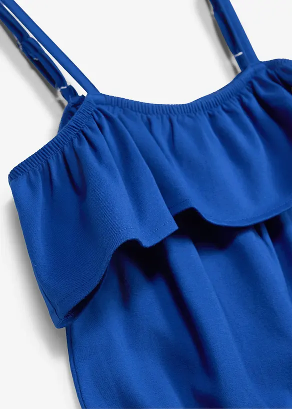 Jersey jumpsuit i &oslash;kologisk bomull med elastan, bonprix