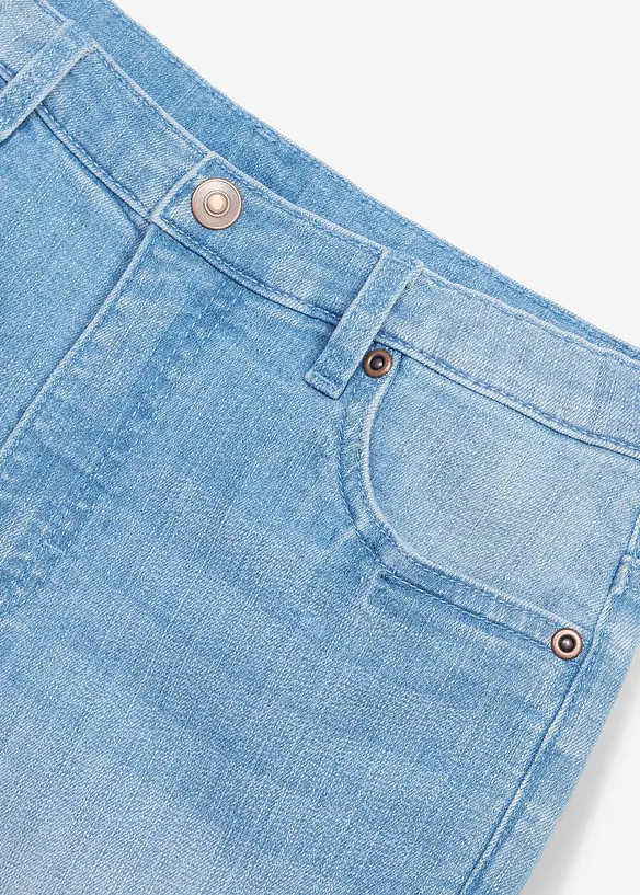 Denimshorts Mid Waist, bonprix