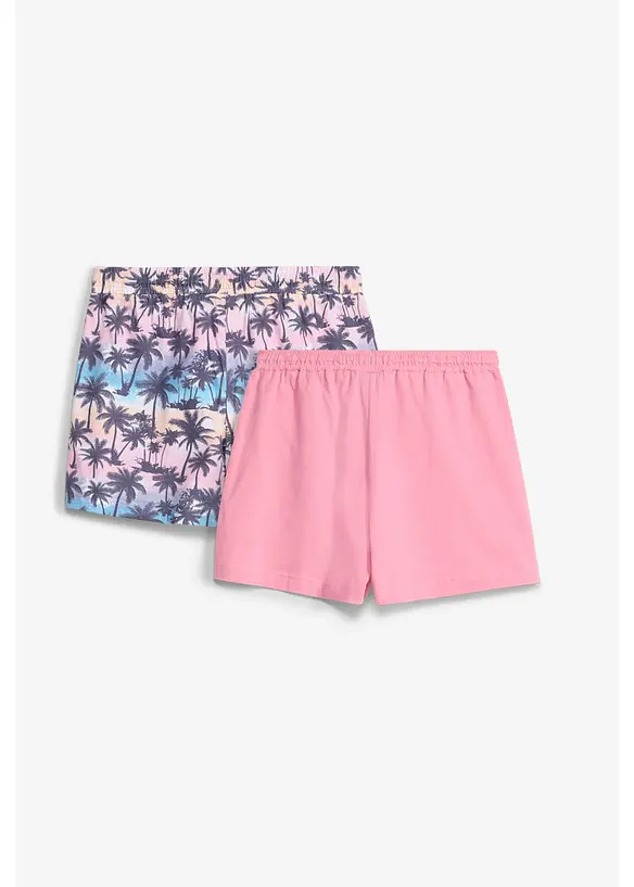 Jerseyshorts (2-pack) av 100% &oslash;kologisk bomull (2-pack), bonprix