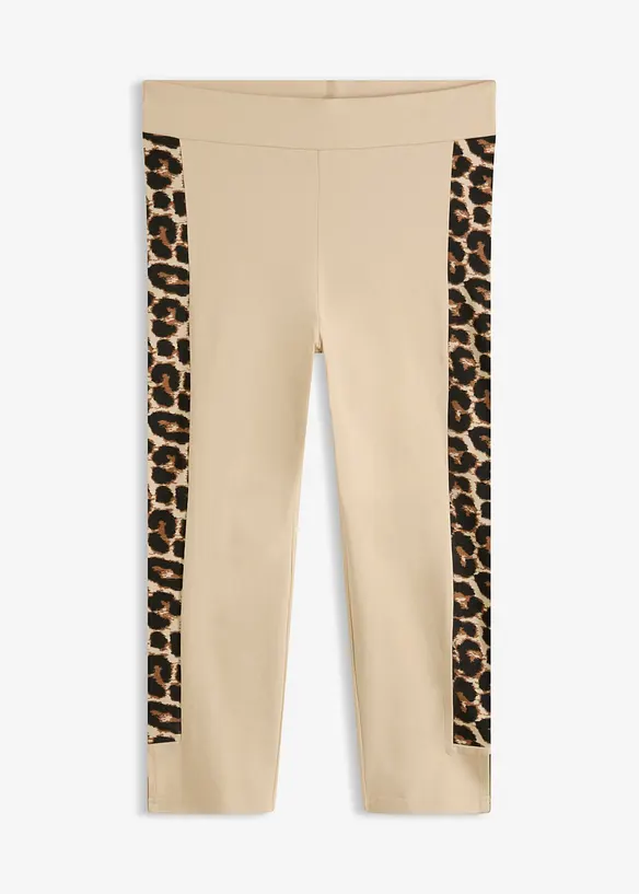 Caprileggings med leopardm&oslash;nster, bonprix