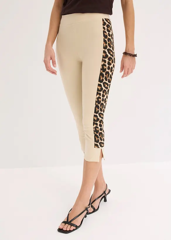 Caprileggings med leopardm&oslash;nster, bonprix