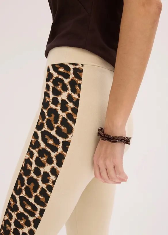 Caprileggings med leopardm&oslash;nster, bonprix