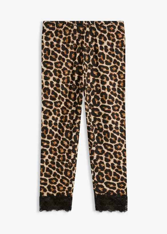 Caprileggings med blonder, bonprix