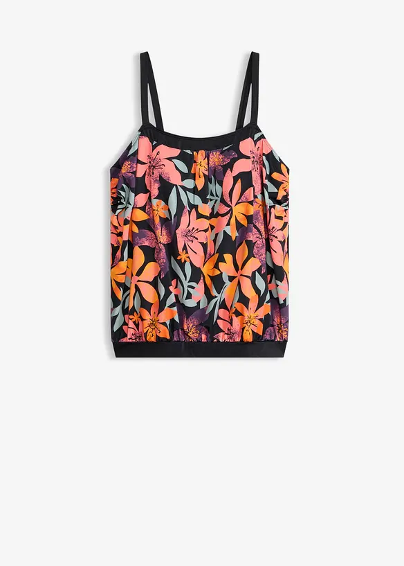 Oversized tankini (2-delt sett) med regulerbare stropper, bonprix