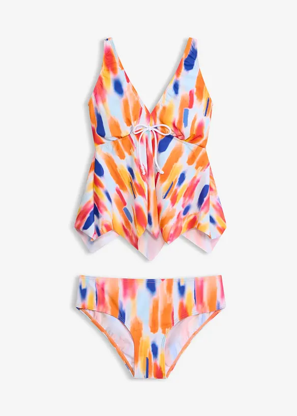 Tankini med sikksakk-kant (2-delt sett), bonprix