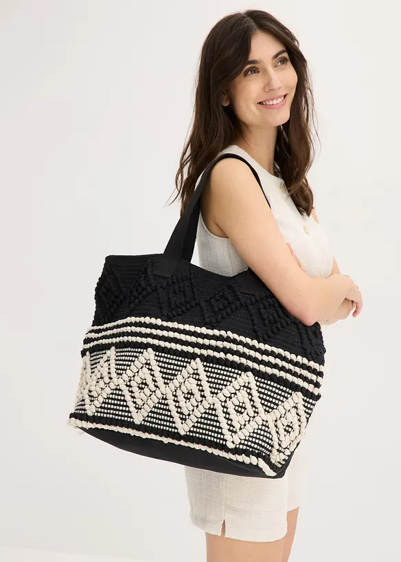 Shopper i kanvas, bonprix