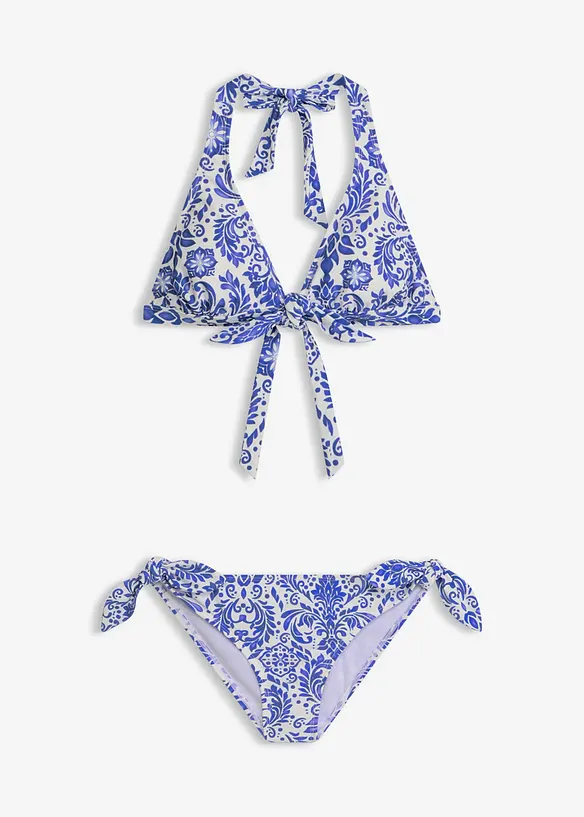 Halterneck-bikini med knyteb&aring;nd, bonprix