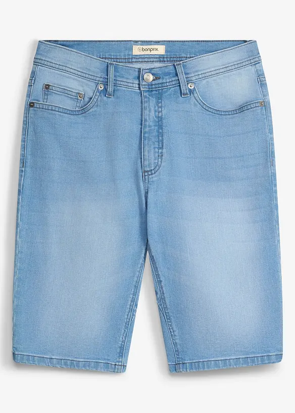 Bermudajeans med stretch (2-pack) med forsterket skritt, Regular Fit, bonprix