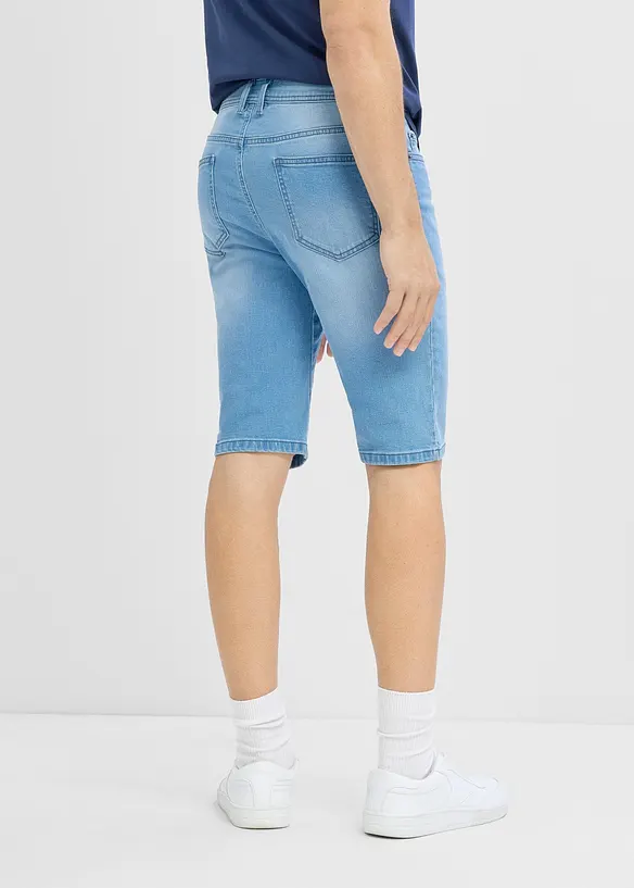 Bermudajeans med stretch (2-pack) med forsterket skritt, Regular Fit, bonprix