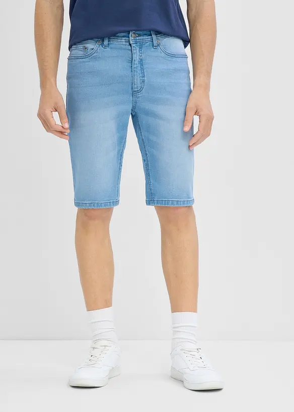 Bermudajeans med stretch (2-pack) med forsterket skritt, Regular Fit, bonprix