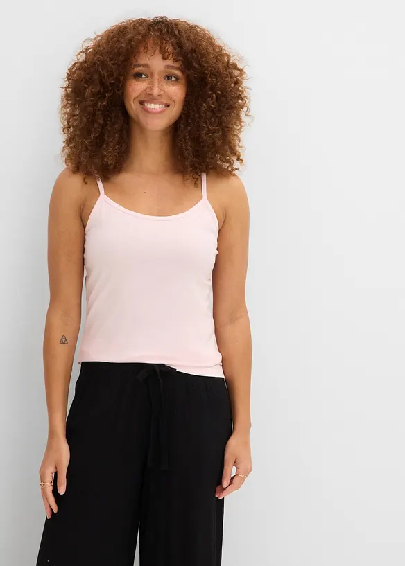Singlet med regulerbare stropper (6-pack), bonprix