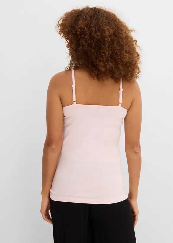 Singlet med regulerbare stropper (6-pack), bonprix