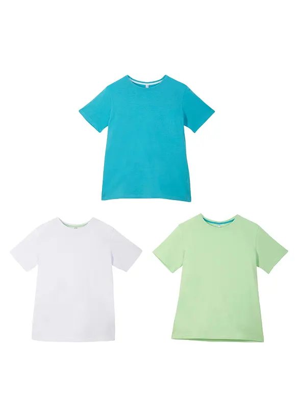 T-skjorte i 100% bomull (3-pack), bonprix