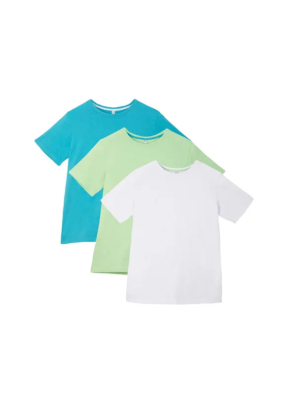 T-skjorte i 100% bomull (3-pack), bonprix