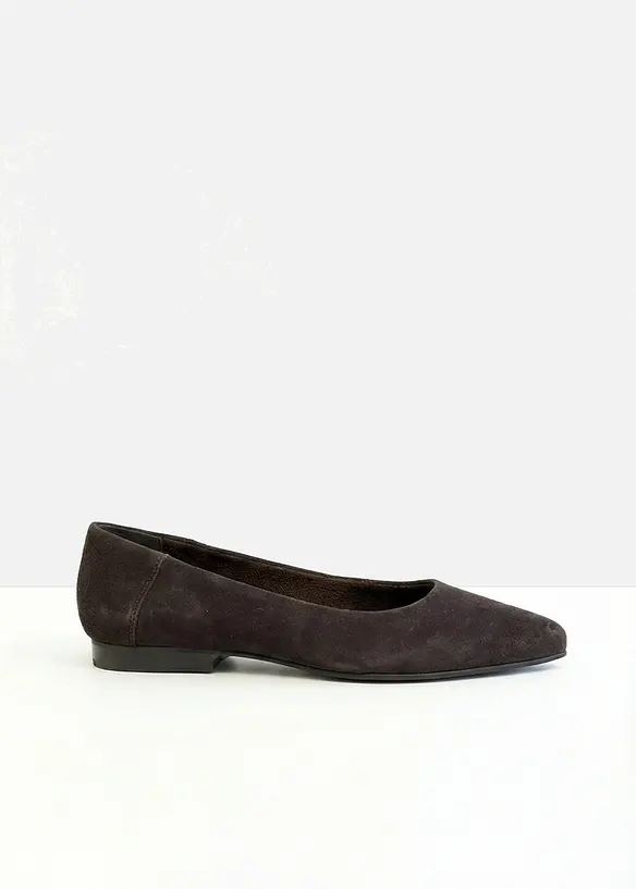 Ballerinasko i skinn, bonprix