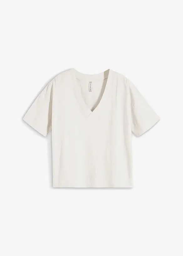Oversized topp av ren &oslash;kologisk bomull, bonprix
