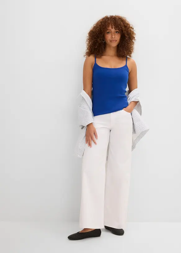 Singlet i 100% bomull (3-pack), bonprix