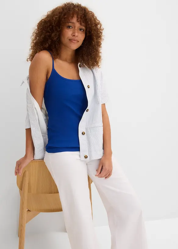 Singlet i 100% bomull (3-pack), bonprix