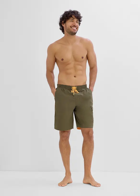 Badeshorts med sidelomme til herre, bonprix