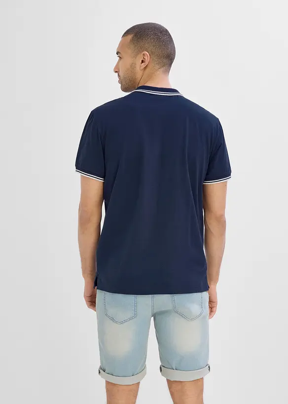 Poloskjorte i 100% &oslash;kologisk bomull, bonprix
