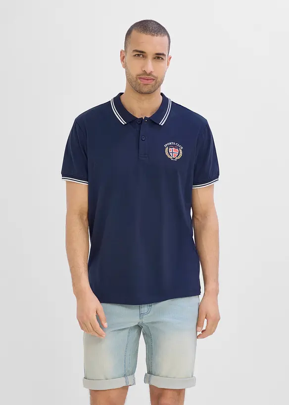 Poloskjorte i 100% &oslash;kologisk bomull, bonprix
