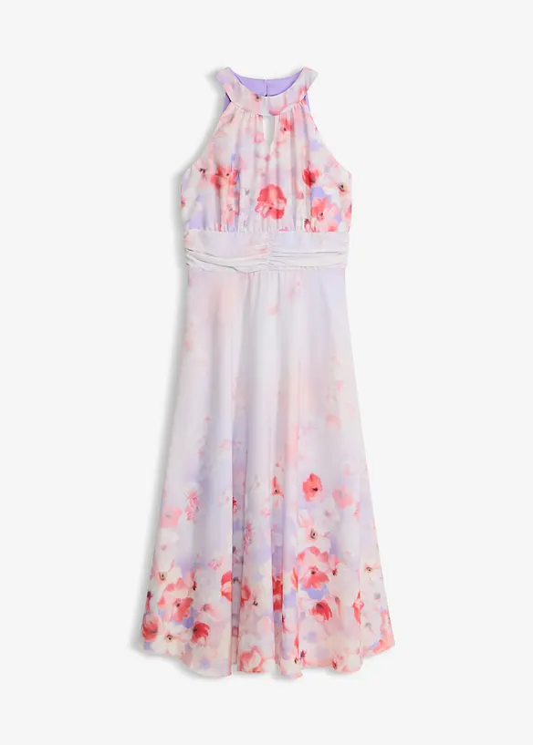 Midikjole med drapering, bonprix