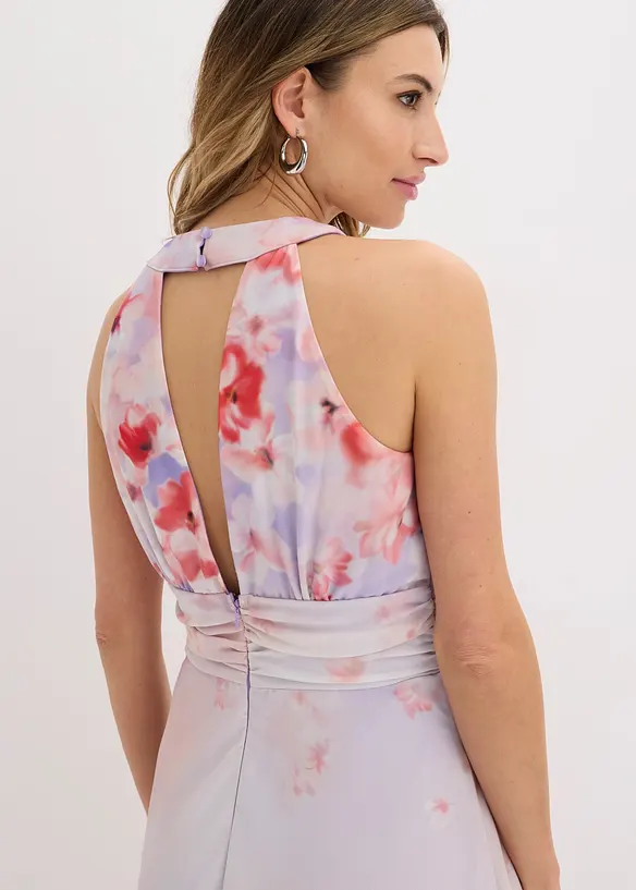 Midikjole med drapering, bonprix