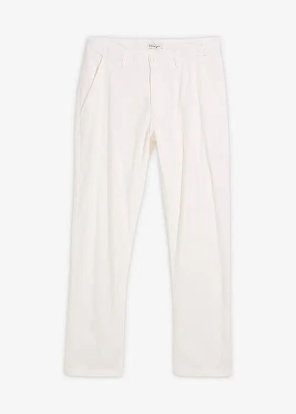 Regular Fit chinos av 100% lin, Straight, bonprix