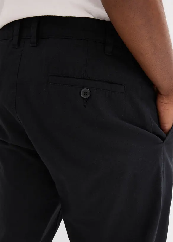 Regular Fit chinos av 100% lin, Straight, bonprix