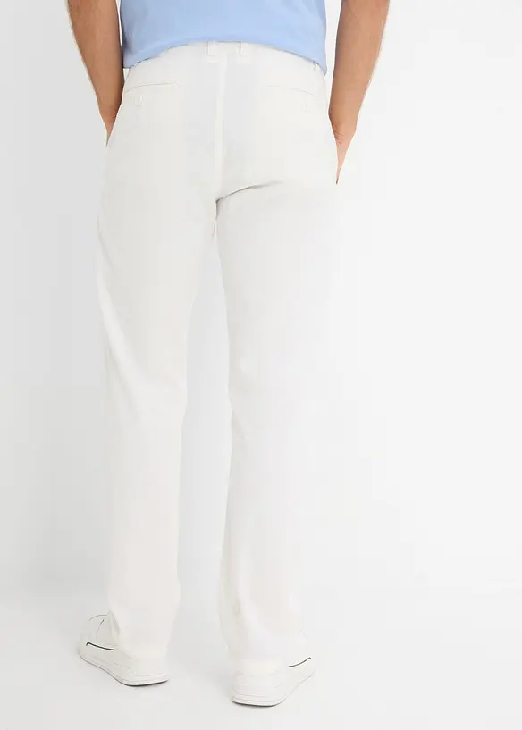 Regular Fit chinos av 100% lin, Straight, bonprix