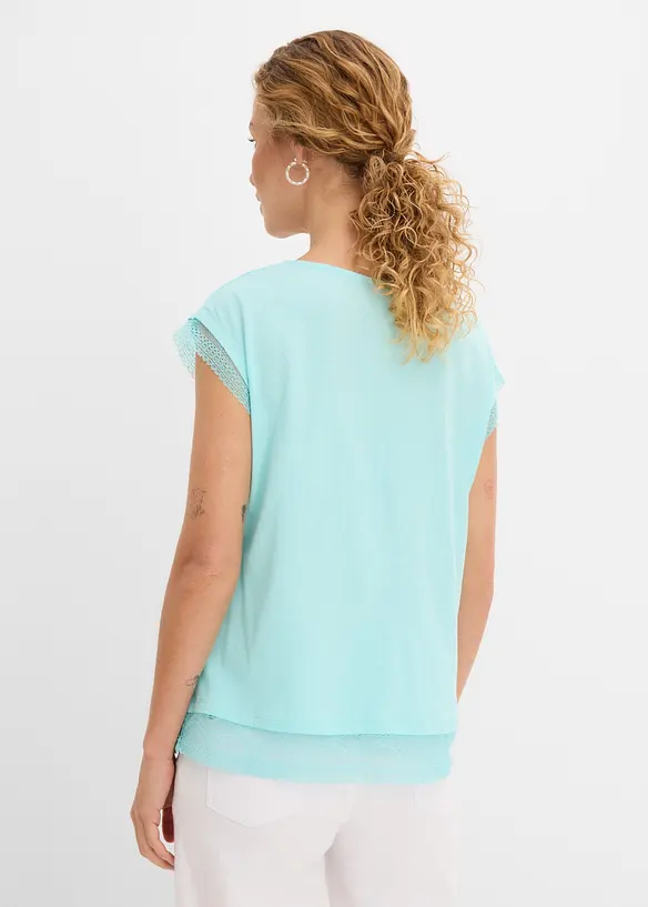 Boxy topp i bomull, bonprix