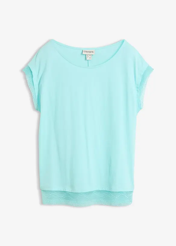 Boxy topp i bomull, bonprix