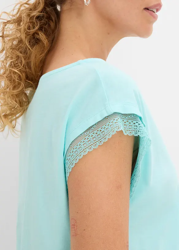 Boxy topp i bomull, bonprix