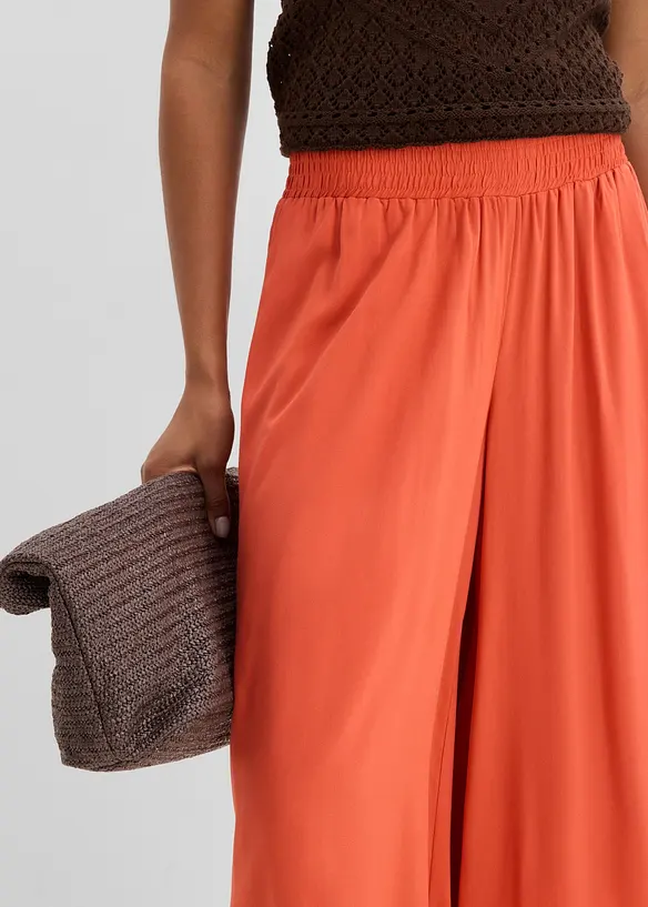 Legglang culotte av myk viskose, bonprix