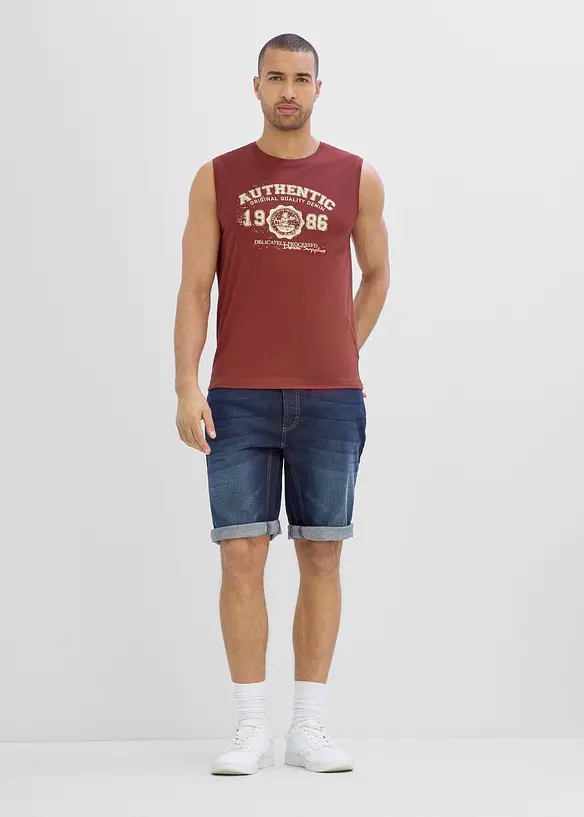 Singlet i hudvennlig &oslash;kologisk bomull (2-pack), bonprix