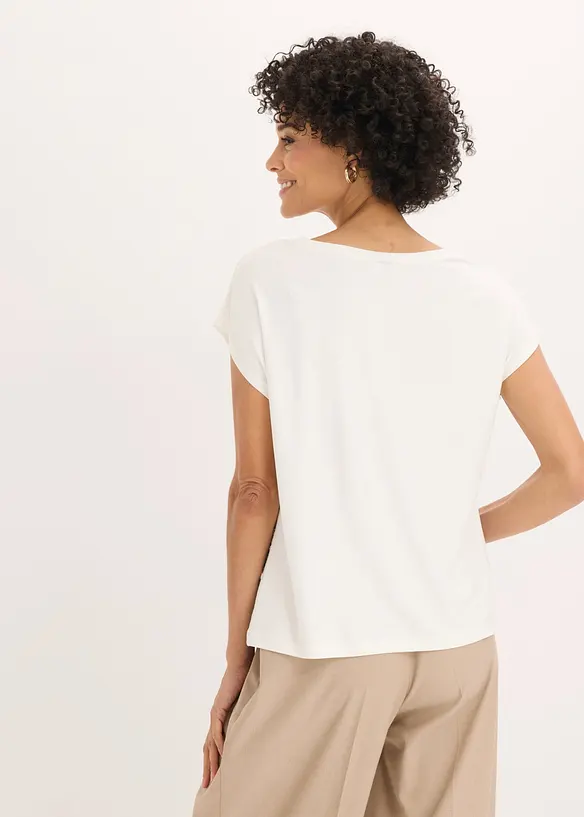 Oversized topp med blondeb&aring;nd, bonprix