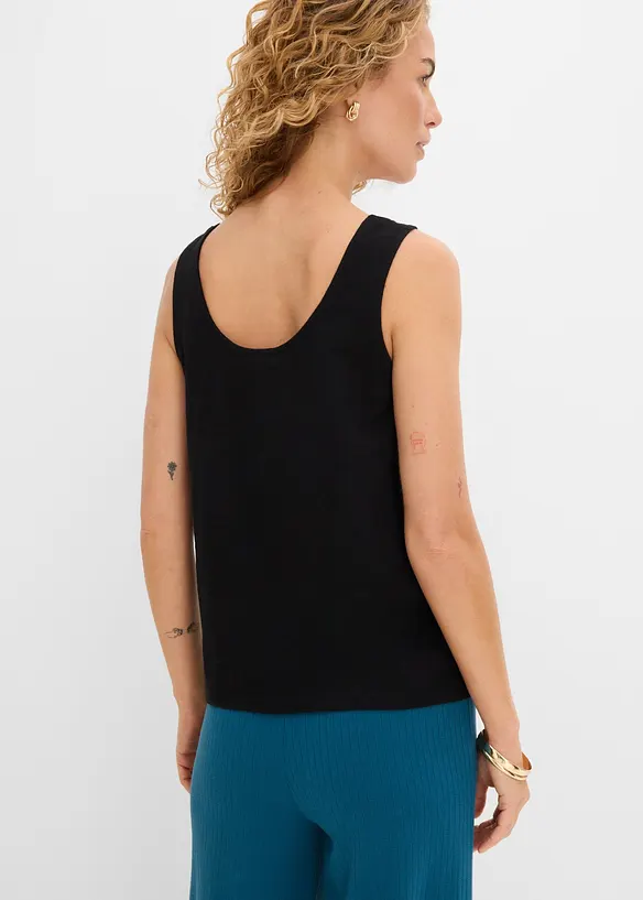 Singlet i 100% &oslash;kologisk bomull, bonprix