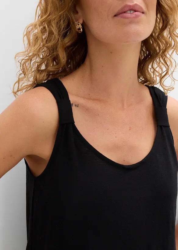 Singlet i 100% &oslash;kologisk bomull, bonprix