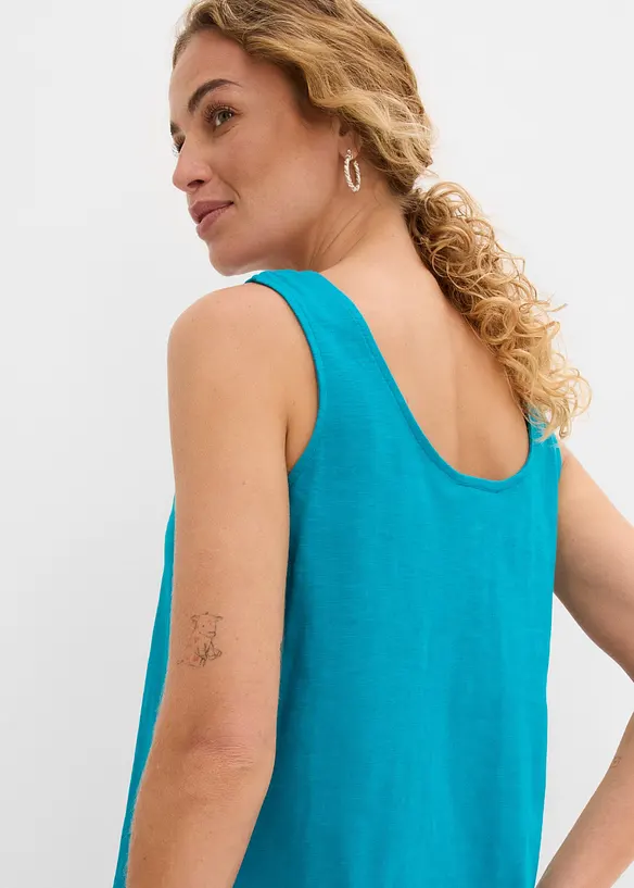 Singlet i 100% &oslash;kologisk bomull, bonprix