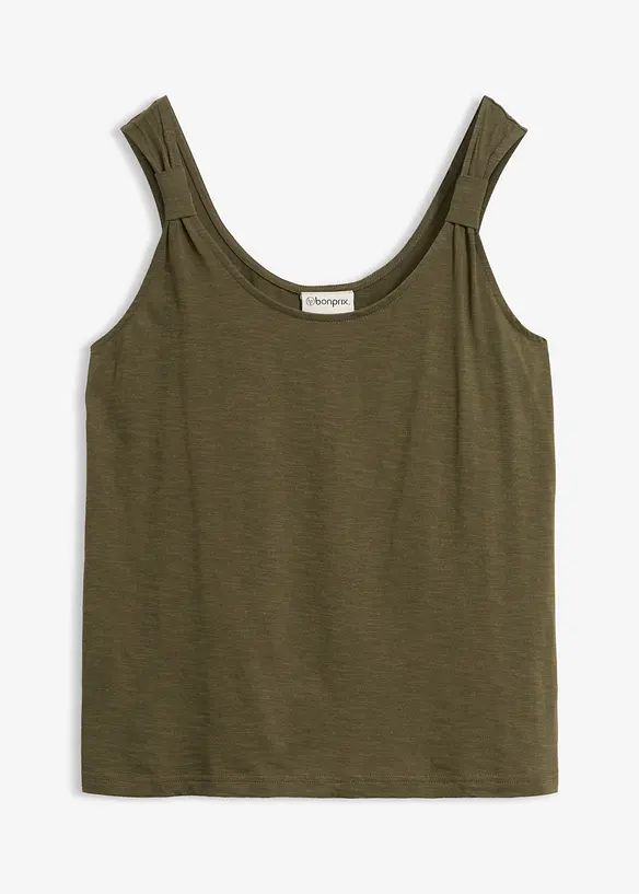 Singlet i 100% &oslash;kologisk bomull, bonprix
