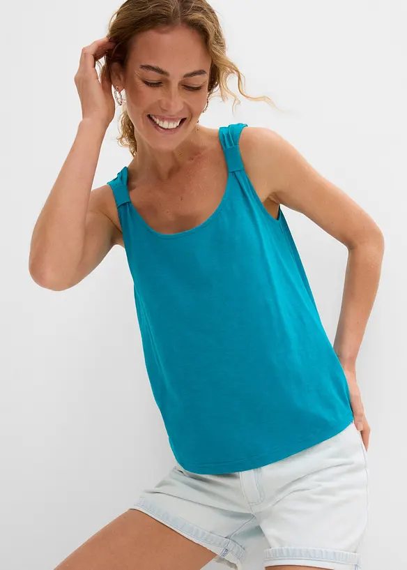 Singlet i 100% &oslash;kologisk bomull, bonprix