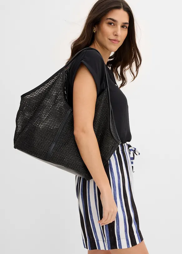 Pull on-shorts i lett viskose, bonprix