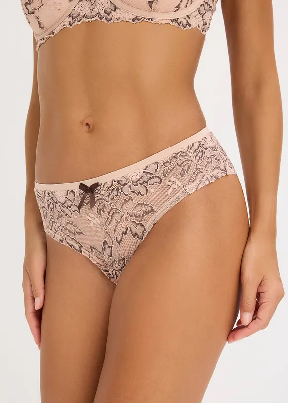 Brasiliansk truse med delikat blonde, bonprix