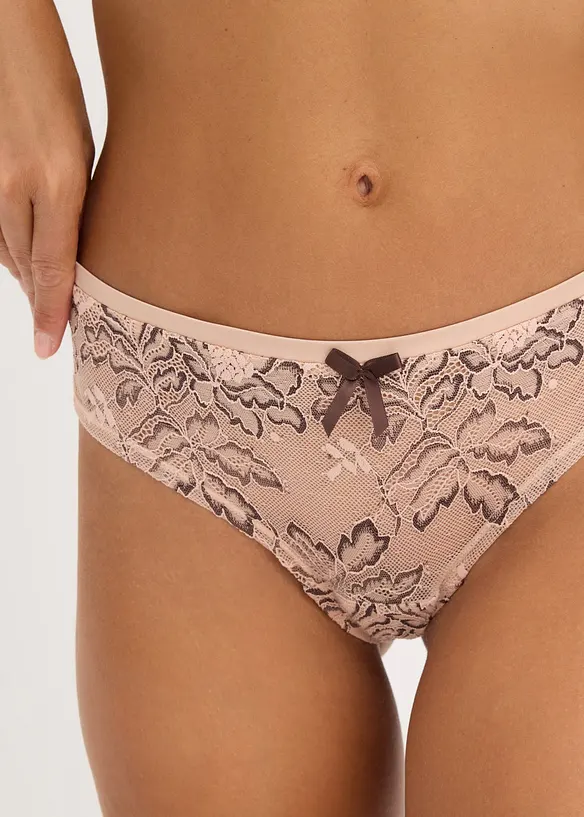 Brasiliansk truse med delikat blonde, bonprix