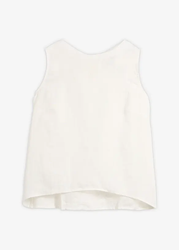 Ermel&oslash;s bluse i 100% lin, bonprix